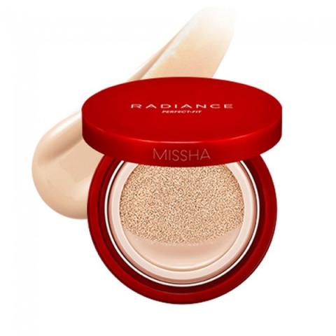 MISSHA - Radiance Perfect Fit Cushion SPF50 PA+++ - 15g - 23 Sand MISSHA - Radiance Perfect Fit Cushion SPF50 PA+++ - 15g - 23 Sand