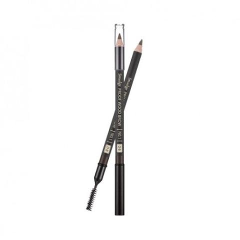 MISSHA - Smudge Proof Sourcil en bois - No.01 Dark Brown - 1pièce