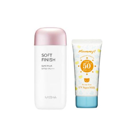 Missha Soft Finish Sun Milk X Isehan Hero Sunscreen Set A Missha Soft Finish Sun Milk X Isehan Hero Sunscreen Set A