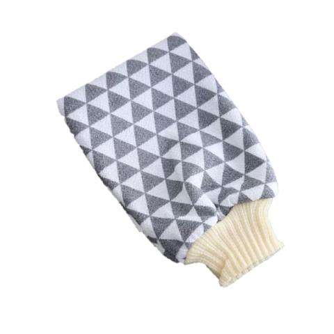 MissLady - Body Scrub Bath Mitt - 1pièce - Grey / White