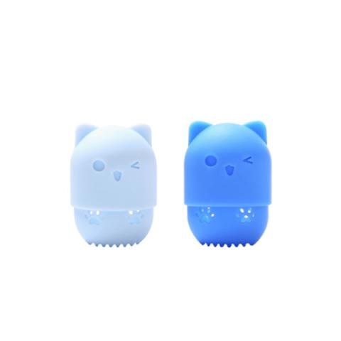 MissLady - Étui éponge de maquillage en silicone - 1pièce - Blue