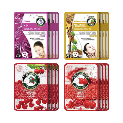 MITOMO - Ensembles de feuilles de masque facial de beauté pour les