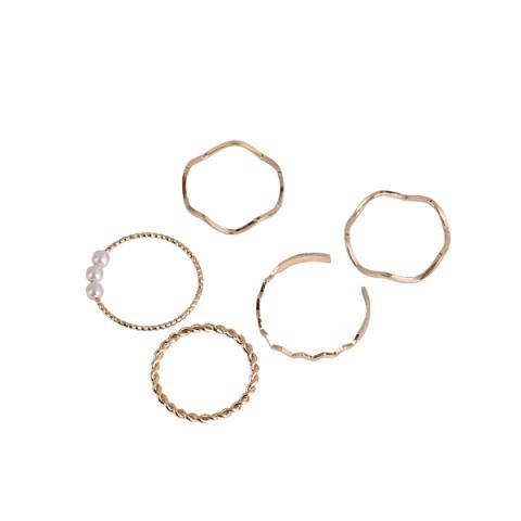 MsBlossom - Anneaux Ensemble - 1set(5pièces) - Gold (Open Ring x...