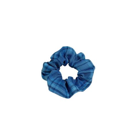 MsBlossom - Élastique à cheveux à carreaux - 1pièce - Dark Blue