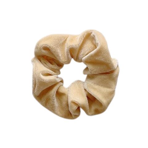 MsBlossom - Élastique à cheveux en velours - 1pièce - Beige