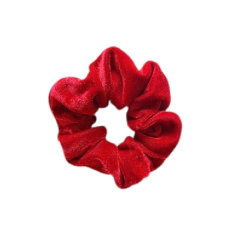 MsBlossom - Élastique à cheveux en velours - 1pièce - Rouge