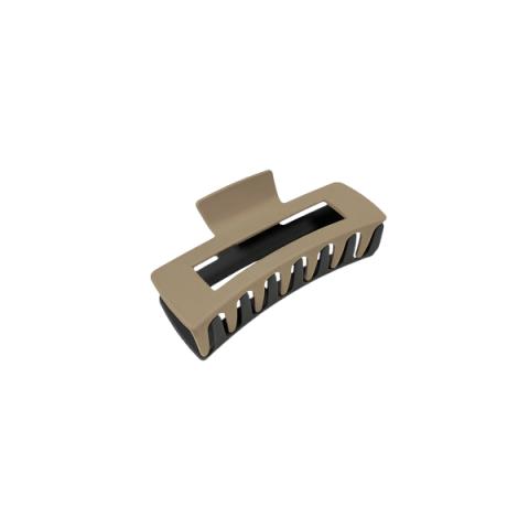 MsBlossom - Griffe de cheveux découpée mate - 1pièce - Camel x Black