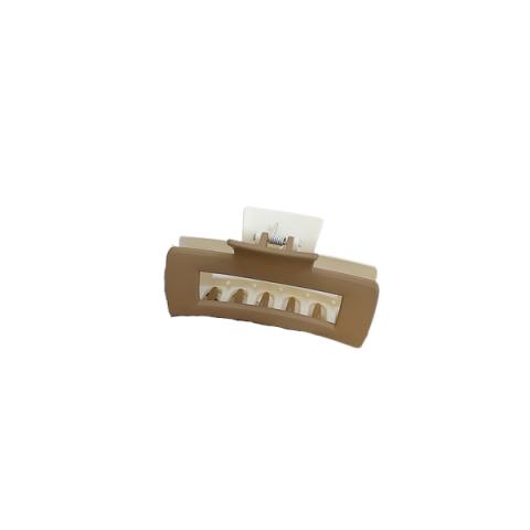 MsBlossom - Griffe de cheveux découpée mate - 1pièce - Camel x White
