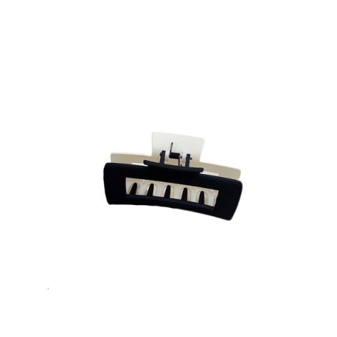 MsBlossom - Matte Cutout Hair Claw - 1pièce - Black x White