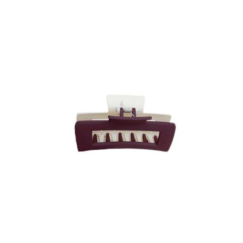 MsBlossom - Matte Cutout Hair Claw - 1pièce - Red x White