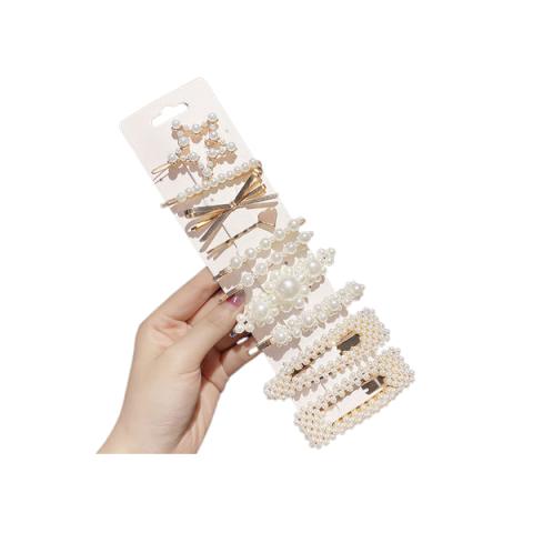 MsBlossom - Pinces à cheveux en fausse perle - 1set(10pièces) -...