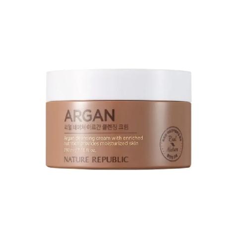 NATURE REPUBLIC - Crème Nettoyante Vraie Nature - 210ml - Argan