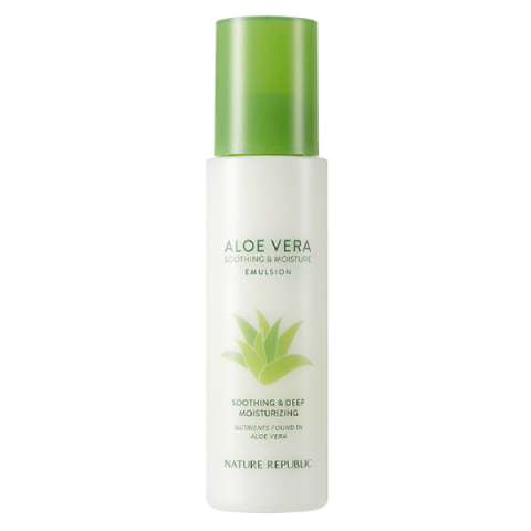 NATURE REPUBLIC - Émulsion apaisante et hydratante à l'aloe vera... NATURE REPUBLIC - Émulsion apaisante et hydratante à l'aloe vera...