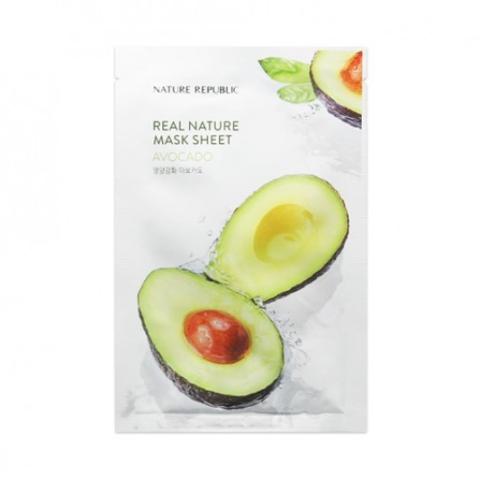 NATURE REPUBLIC - Masque en Feuille Real Nature - Avocado - 1pièce NATURE REPUBLIC - Masque en Feuille Real Nature - Avocado - 1pièce