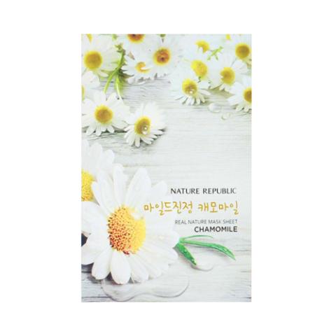 NATURE REPUBLIC - Masque en feuille Real Nature - Chamomille - 10pièce
