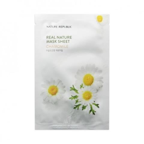 NATURE REPUBLIC - Masque en feuille Real Nature - Chamomille - 1pièce