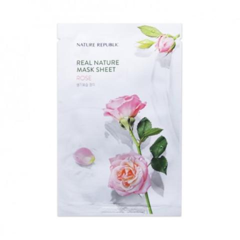 NATURE REPUBLIC - Masque en feuille Real Nature - Rose - 1pièce