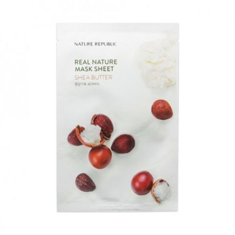 NATURE REPUBLIC - Nature réelle, Masque feuille - Beurre de karité NATURE REPUBLIC - Nature réelle, Masque feuille - Beurre de karité