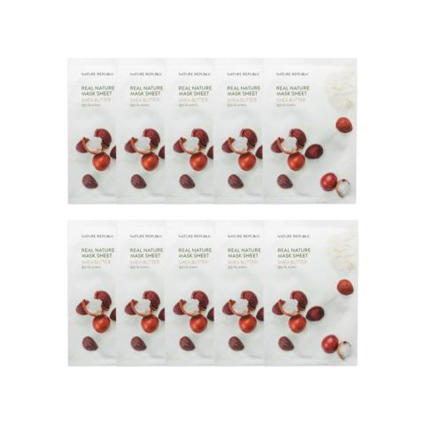 NATURE REPUBLIC - Real Nature Sheet Mask - Shea Butter - 1pc...