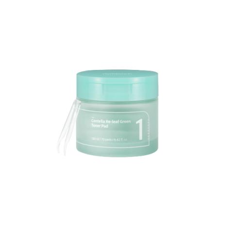 numbuzin - Tampon de toner vert No.1 Centella Re-Leaf - 190ml/70pads numbuzin - Tampon de toner vert No.1 Centella Re-Leaf - 190ml/70pads