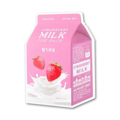 [Offres] A'PIEU - Masque en feuille Milk One Pack - Strawberry -...