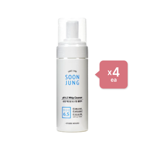 [Offres] Etude House - Soon Jung pH 6.5 Whip Cleanser (4ea) Set