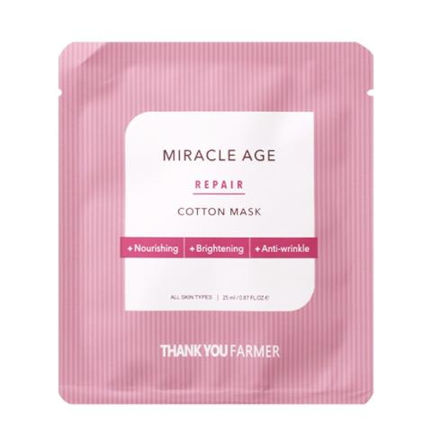[Offres]THANK YOU FARMER - Masque en coton Miracle Age Repair - 1pièce