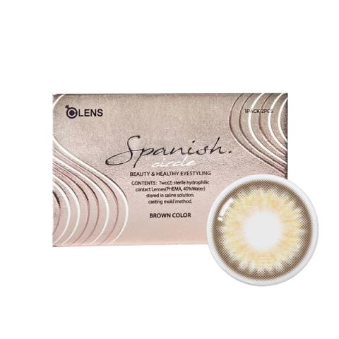 Olens - Spanish Circle 1 Month - Circle Brown - 2pièces - -5.00