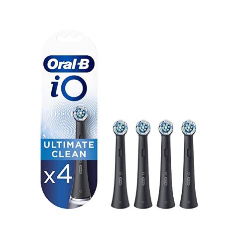 Oral-B - iO Ultimate Clean Têtes de remplacement - 4pièces - Black