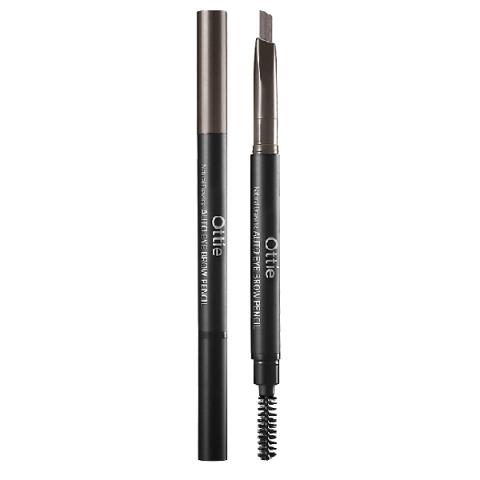 Ottie - Natural Drawing Auto Eye Brow Pencil - 0.2g - #03 Grey Brown