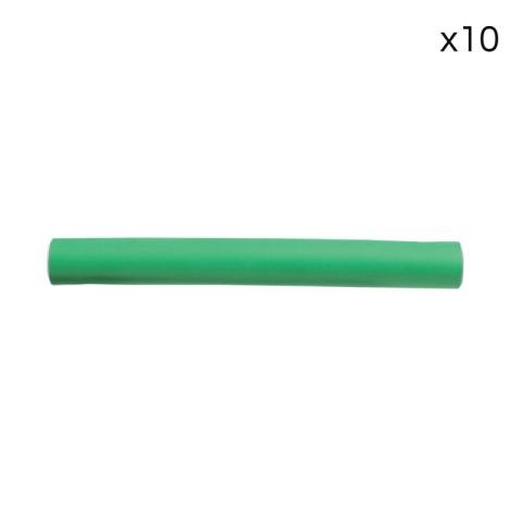 Pack de 10 rouleaux mousse flexibles cheveux bouclés 180mm / ø22mm