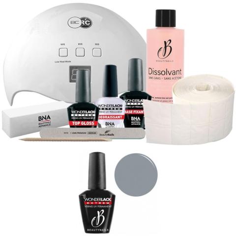 Pack Beauty Nails + Lampe 48 watts Wonderlack Extrême Beautynails Holy Smoke WLE127