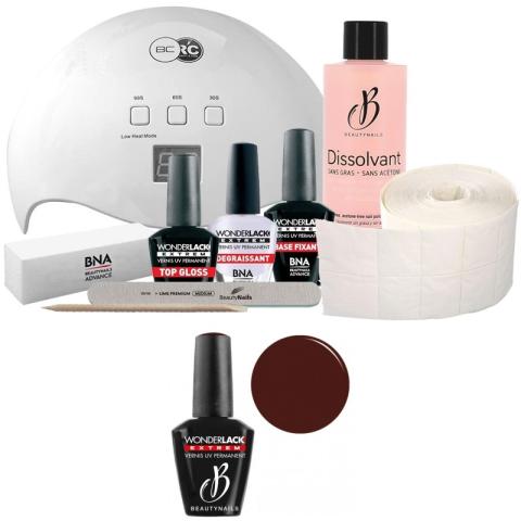 Pack Beauty Nails + Lampe 48 watts Wonderlack Extrême Beautynails WLE162 - Savage Pack Beauty Nails + Lampe 48 watts Wonderlack Extrême Beautynails WLE162 - Savage
