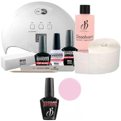 Pack Beauty Nails + Lampe 48 watts Wonderlack Extrême BNA Spring Blossom Chic Camélia 141 Pack Beauty Nails + Lampe 48 watts Wonderlack Extrême BNA Spring Blossom Chic Camélia 141