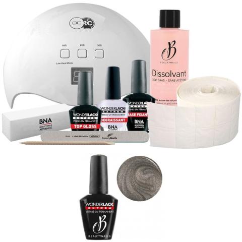 Pack Beauty Nails + Lampe 48 watts Wonderlak extrême Beautynails ALL THAT GOLD WLE027