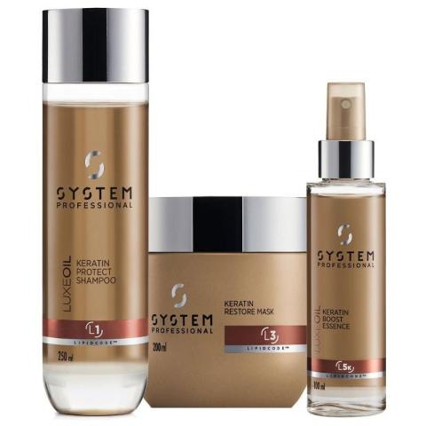 Pack LuxeOil avec keratin boost System Professional