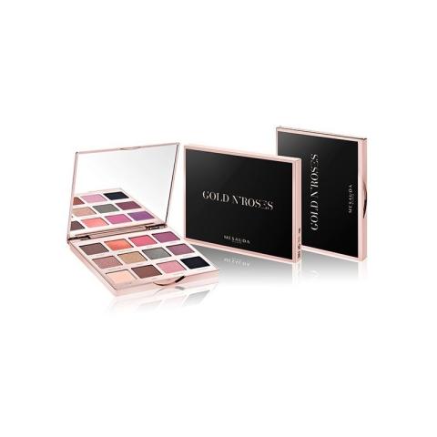 Palette professionnelle fard à paupières GOLD N'ROSES