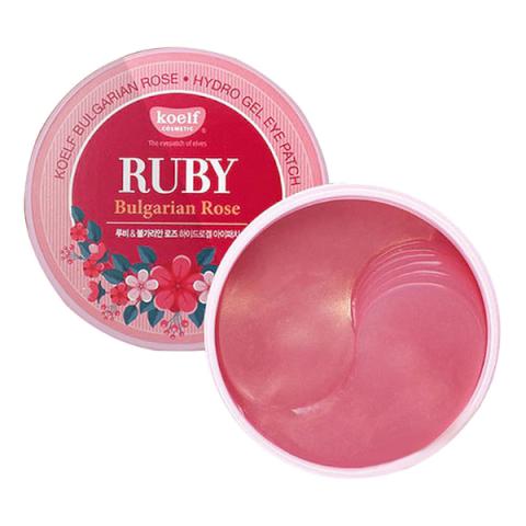 PETITFEE - koelf Ruby &amp; Bulgarian Rose Eye Patch - 60pièces