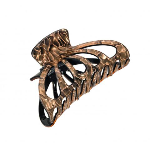 Pince à cheveux écaille marron