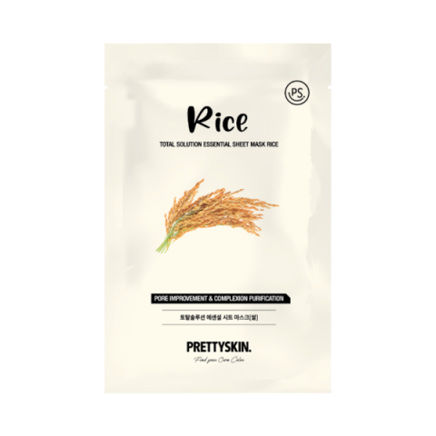 Pretty Skin - Total Solution Masque en tissu Essentiel - 1pièce - Rice