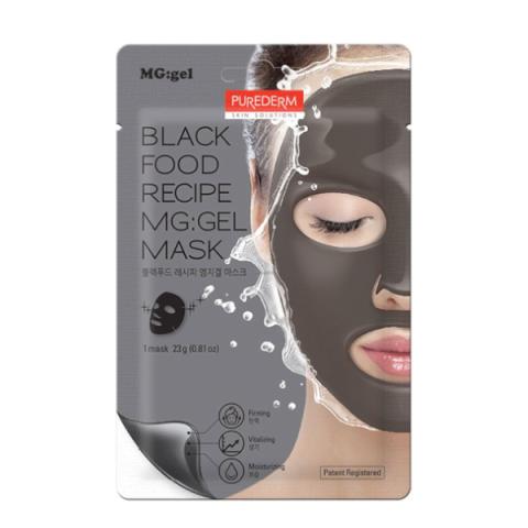 PUREDERM - Black Food Recipe MG: Masque gel - 1pièce