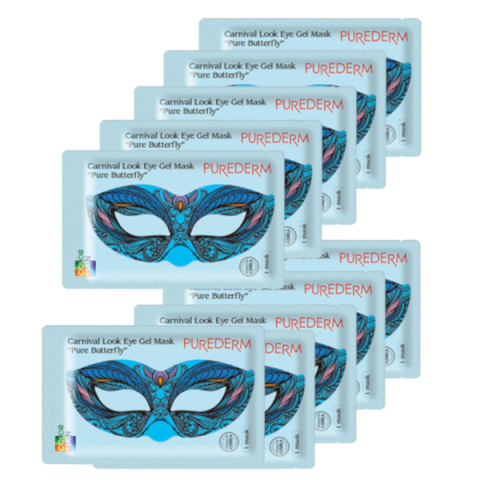 PUREDERM - Carnival Look Eye Gel Mask Beurre pur - 10 pièces -...