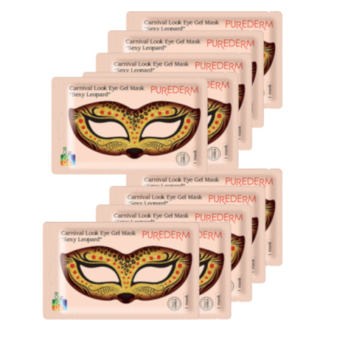 PUREDERM - Carnival Look Eye Gel Mask Sexy Leopard - 10pièces -...