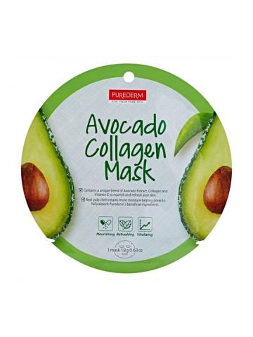 PUREDERM - Masque Cercle - Avocado Collagen - 1pièce