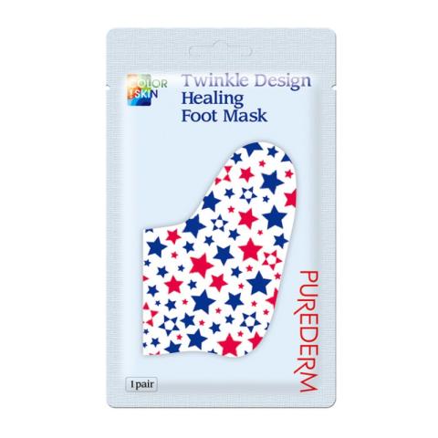 PUREDERM - Masque réparateur pour les pieds Twinkle Design - 1 paire