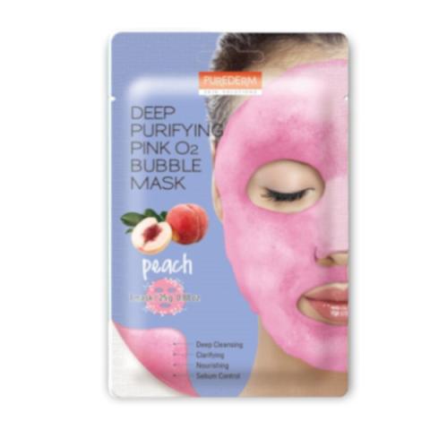 PUREDERM - Masque en tissu purifiant moussant Deep Purifying Black
