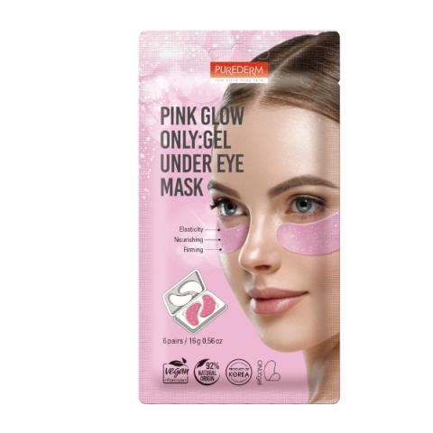 PUREDERM - Pink Glow UNIQUEMENT : masque sous les yeux en gel -...