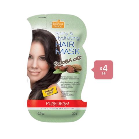 PUREDERM Shiny & Hydrating Hair Mask - Jojoba Oil (4ea) Set PUREDERM Shiny & Hydrating Hair Mask - Jojoba Oil (4ea) Set