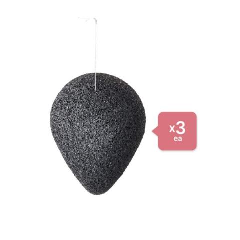 PURITO Bamboo Charcoal Konjac Sponge - 7g (3ea) Set