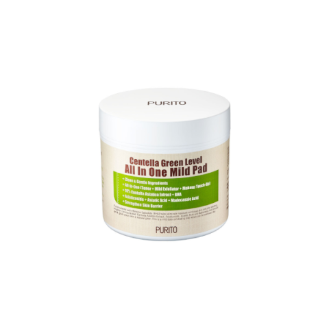 PURITO - Centella Green Level Tout en un Doux Tampon - 130 ml / 70 PURITO - Centella Green Level Tout en un Doux Tampon - 130 ml / 70